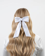 Load image into Gallery viewer, THE WHITE SATIN CLASSIC BOW
