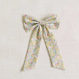 THE YELLOW FLORAL CHILDREN'S BOW MADE WITH LIBERTY FABRIC