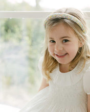 Load image into Gallery viewer, THE YELLOW FLORAL CHILDREN&#39;S HEADBAND MADE WITH LIBERTY FABRIC
