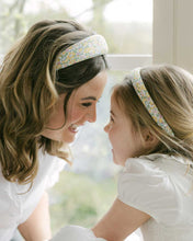 Load image into Gallery viewer, THE YELLOW FLORAL CHILDREN&#39;S HEADBAND MADE WITH LIBERTY FABRIC
