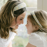 THE YELLOW FLORAL HEADBAND MADE WITH LIBERTY FABRIC