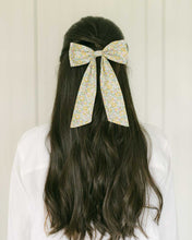 Load image into Gallery viewer, THE YELLOW FLORAL BOW MADE FROM LIBERTY FABRIC

