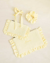 Load image into Gallery viewer, THE LIGHT YELLOW LACE SCRUNCHIE
