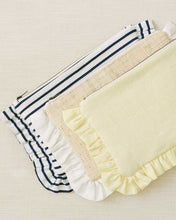 Load image into Gallery viewer, The Breton Stripe Ruffled Pouch
