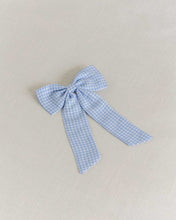 Load image into Gallery viewer, THE BLUE GINGHAM CLASSIC BOW
