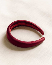 Load image into Gallery viewer, THE BURGUNDY SATIN HEADBAND
