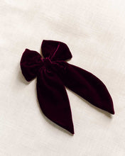 Load image into Gallery viewer, THE BURGUNDY VELVET BOW
