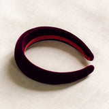 THE BURGUNDY VELVET HEADBAND