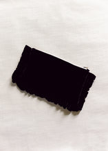 Load image into Gallery viewer, The Black Velvet Ruffled Pouch
