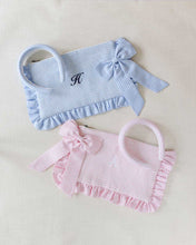 Load image into Gallery viewer, The Blue Gingham Ruffled Pouch
