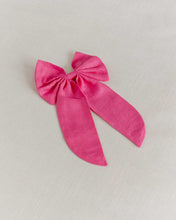Load image into Gallery viewer, THE HOT PINK LINEN BOW
