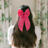 THE HOT PINK LINEN BOW
