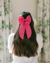 Load image into Gallery viewer, THE HOT PINK LINEN BOW
