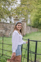 Load image into Gallery viewer, Light pink linen headband, Hair Accessory, Bridesmaid Hair Accessory  
