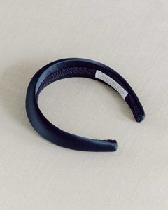 navy satin womens occasionwear headband