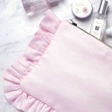 The Light Pink Ruffled Pouch