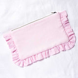 The Light Pink Ruffled Pouch
