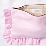 The Light Pink Ruffled Pouch
