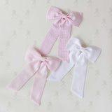 THE PINK GINGHAM CLASSIC BOW