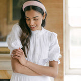 THE PINK FLORAL PADDED HEADBAND MADE WITH LIBERTY FABRIC