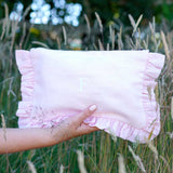 The Light Pink Ruffled Pouch