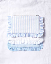 Load image into Gallery viewer, The Light Blue Ruffled Pouch
