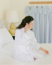 Load image into Gallery viewer, The White Ruffled Linen Robe
