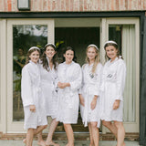 The White Ruffled Linen Robe