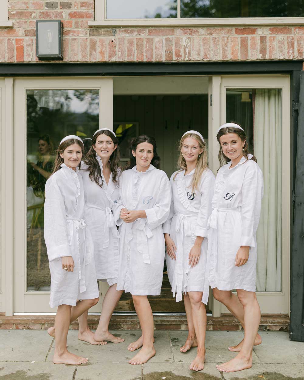 The White Ruffled Linen Robe – Clementine & Mint