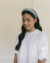 Load image into Gallery viewer, THE SAGE GREEN SATIN HEADBAND
