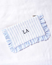 Load image into Gallery viewer, The Stripe Ruffled Pouch
