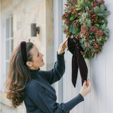 THE BURGUNDY VELVET MAXI BOW