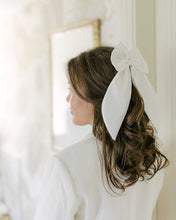Load image into Gallery viewer, THE WHITE SATIN BOW
