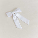 THE WHITE SATIN CLASSIC BOW