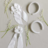 THE WHITE LINEN PADDED HEADBAND