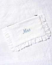 Load image into Gallery viewer, The White Ruffled Pouch
