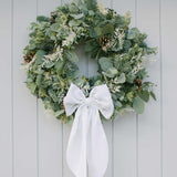 THE WHITE VELVET MAXI BOW