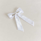 THE WHITE SATIN CLASSIC BOW