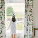 The White Ruffled Linen Robe