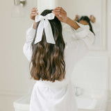 The White Ruffled Linen Robe