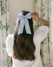 Load image into Gallery viewer, THE BLUE GINGHAM CLASSIC BOW
