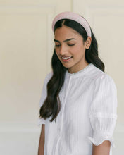 Load image into Gallery viewer, THE PINK FLORAL PADDED HEADBAND MADE WITH LIBERTY FABRIC
