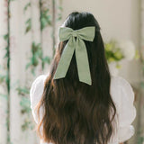 THE SAGE GREEN LINEN CLASSIC BOW